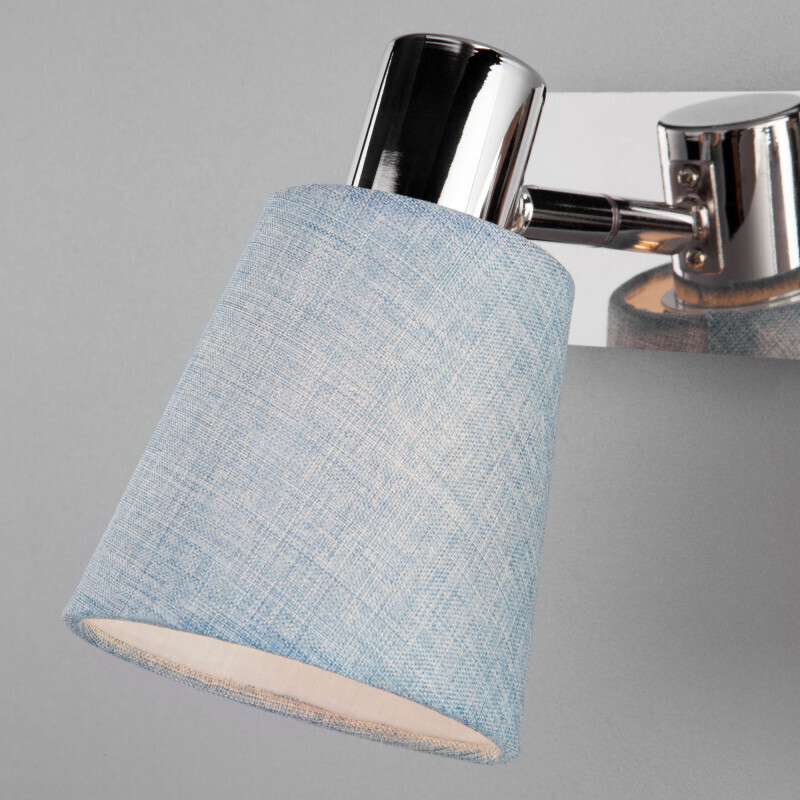 Бра Eurosvet 20080/2 хром/голубой