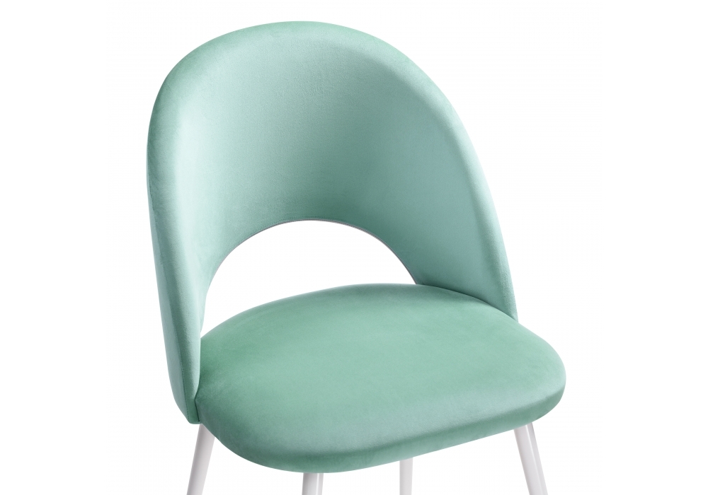 Стул Woodville Ирре confetti aquamarine / белый глянец 464199