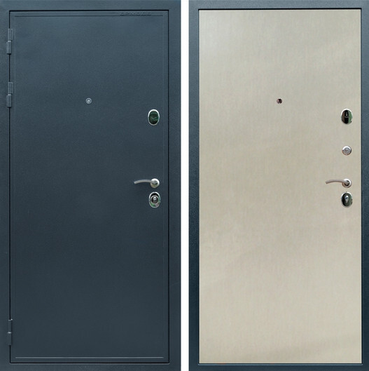 Дверь входная Graf Престиж 2080 Антик серебро / МДФ 6 мм ПЭ Венге светлый