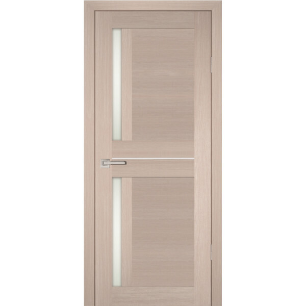 Межкомнатная дверь Graf PS-19 белый сатинат Капучино Мелинга (2000 х 700)