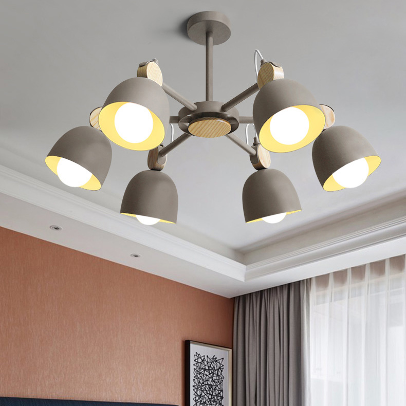 Потолочная люстр на штанге ROLLA 3 beige by ImperiumLoft