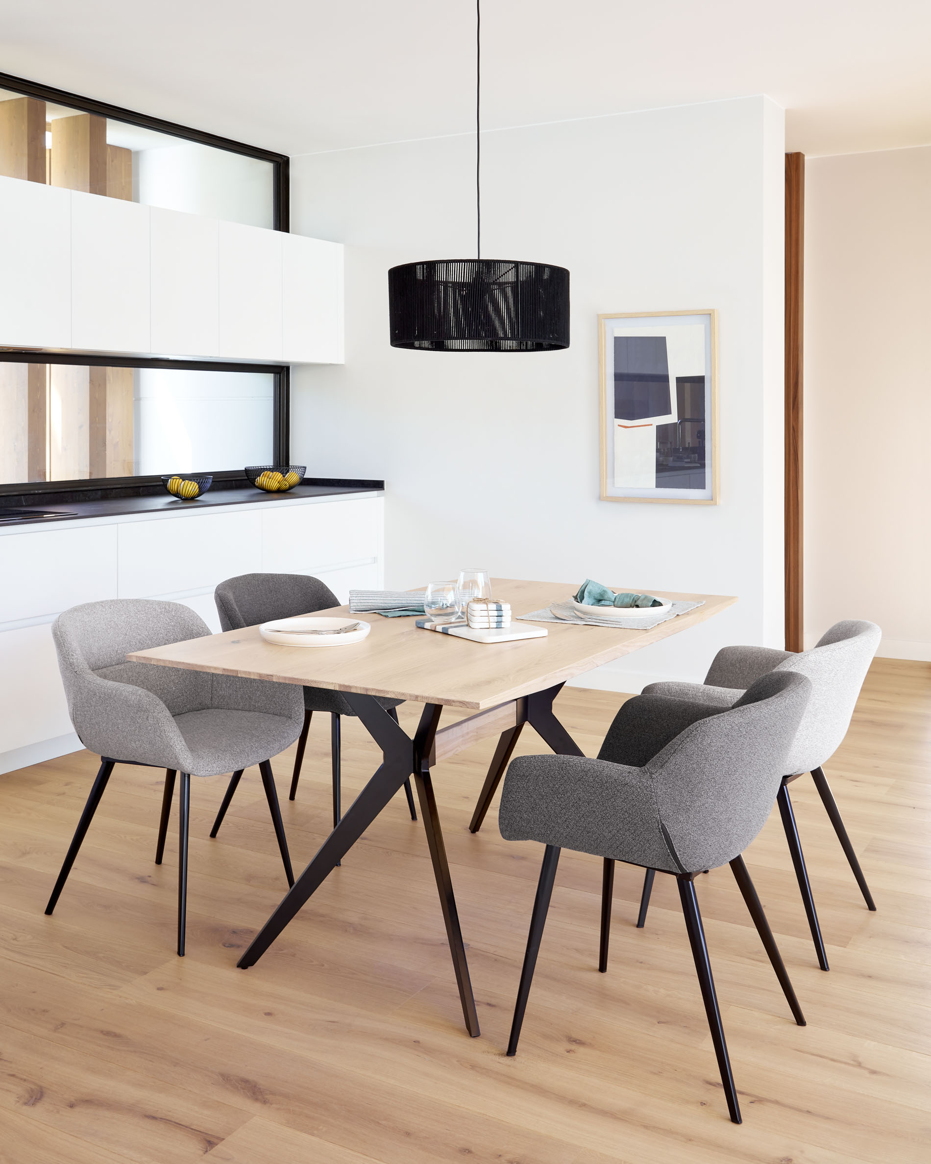 Стол Amethyst 160х90 беленый дуб La Forma (ex Julia Grup)