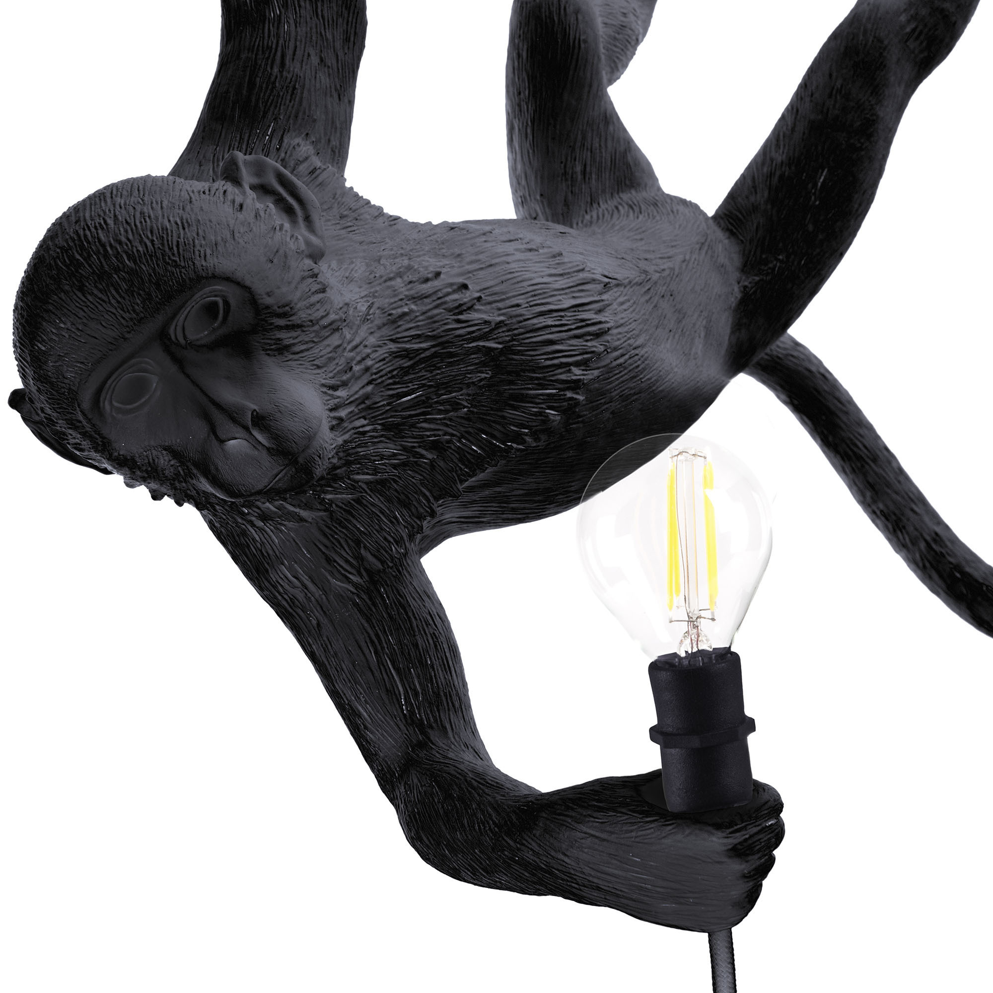 Подвесной светильник Seletti The Monkey Lamp Swing Black 14916
