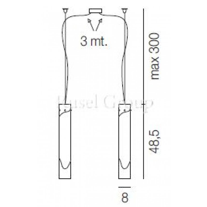 Подвесной светильник Vistosi LIO SP D2