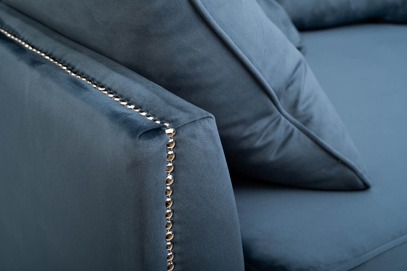 Диван Mores трехместный раскладной бирюзовый Garda Decor MORES2K-БИРЮЗА-Bel36