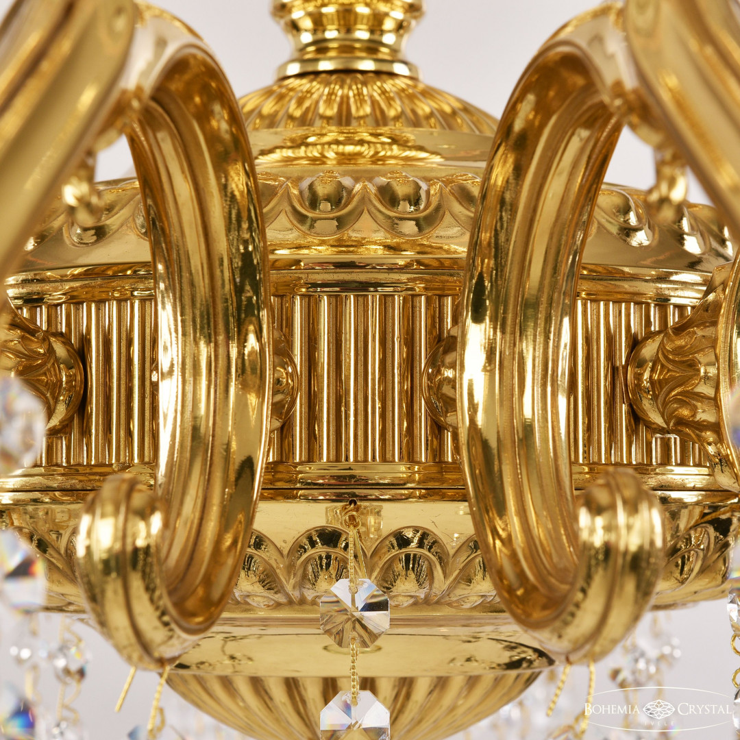 Люстра бронзовая с хрусталём 75102/16/360 A G