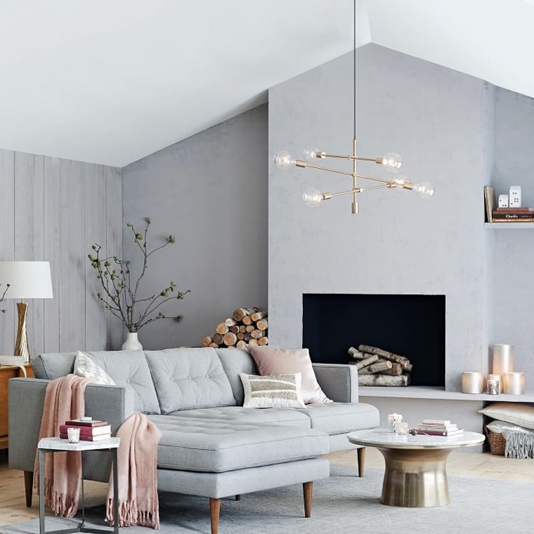 Подвесная люстра ARM1 Латунь by ImperiumLoft