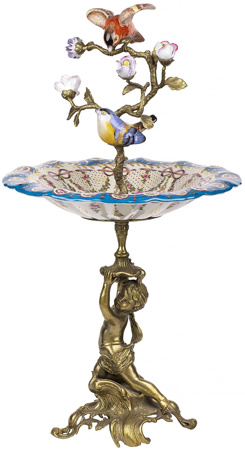 Чаша с птицами Glasar 31G2055/C573KC/NB4106