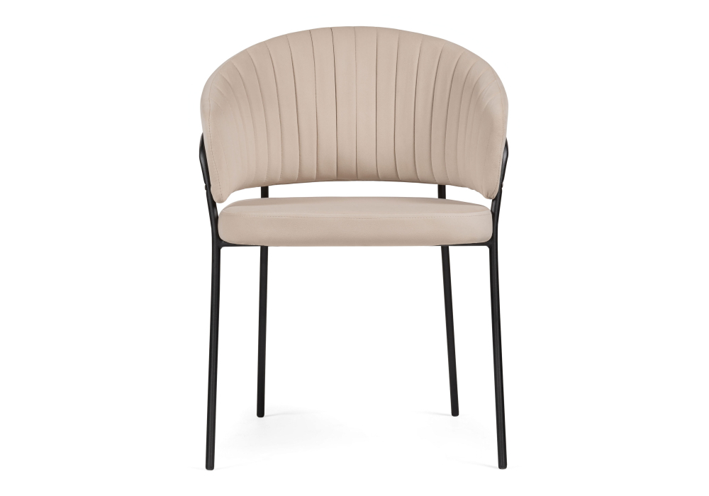 Стул Woodville Лео бежевый / черный 528455