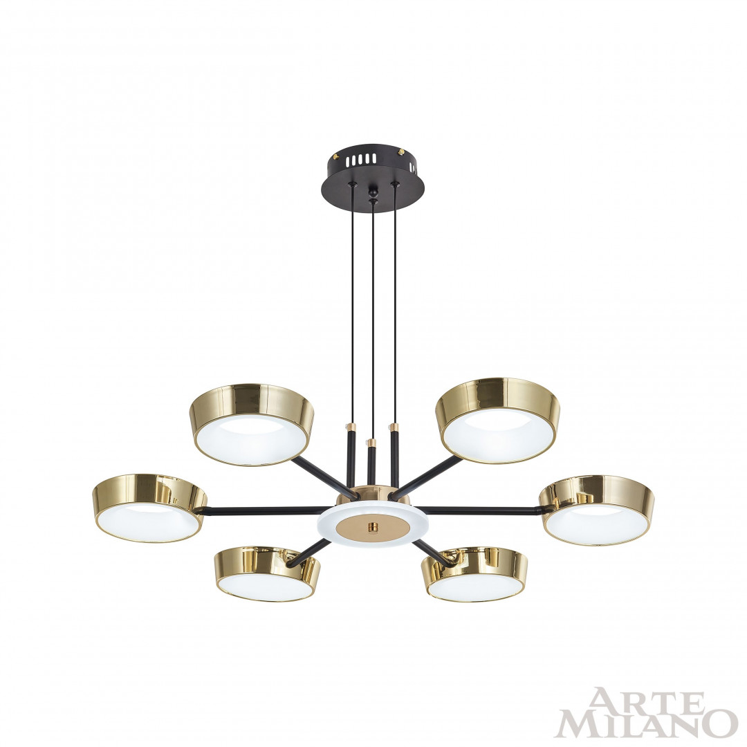 Подвесной светильник светодиодный 271079/6 BK/GD Arte Milano