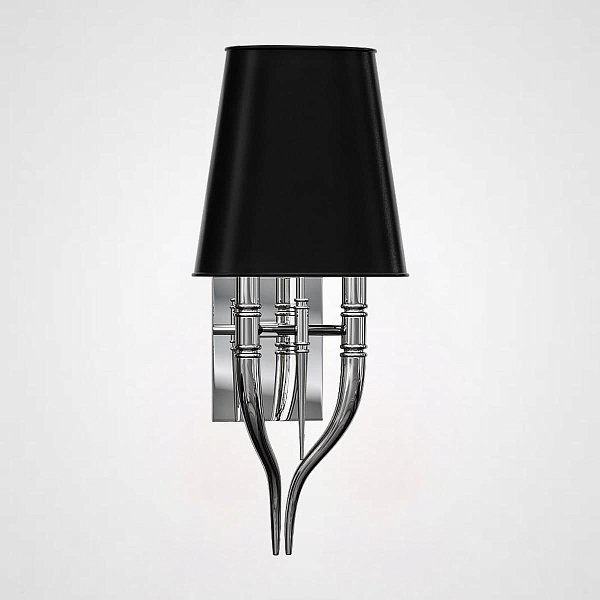 Настенный светильник Crystal Light Brunilde Ipe Cavalli H52 Silver/Black by ImperiumLoft