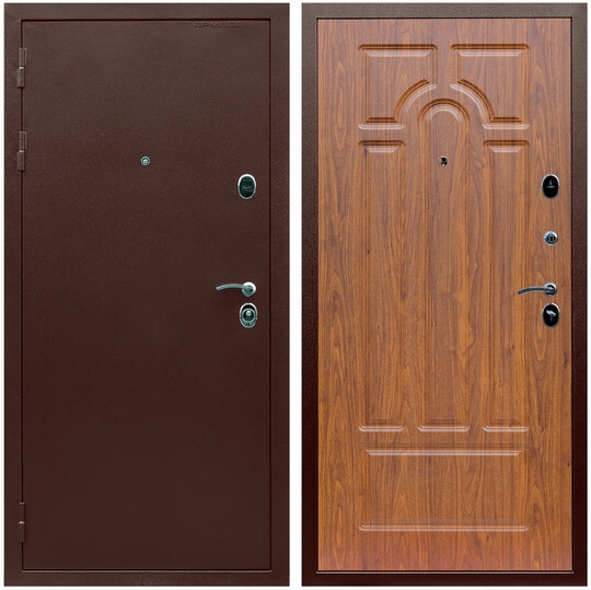 Дверь входная Graf Люкс ТП-70 Антик медь / МДФ 6 мм ФЛ-58 Мореная береза