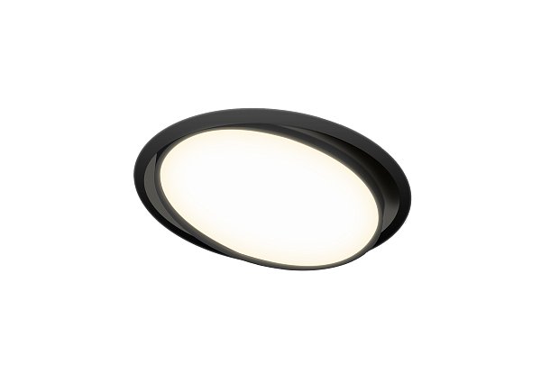 Встраиваемая поворотная светодиодная панель Donolux DL18813/9W Black R