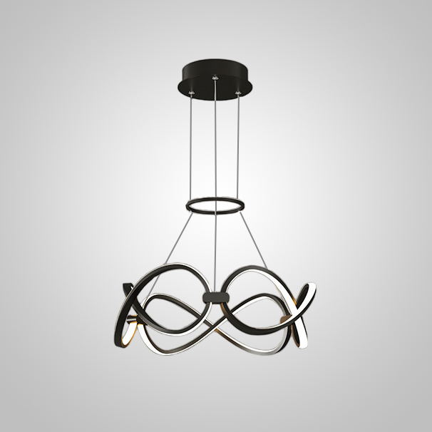 Подвесная люстра FORLI BW D45 Black by ImperiumLoft