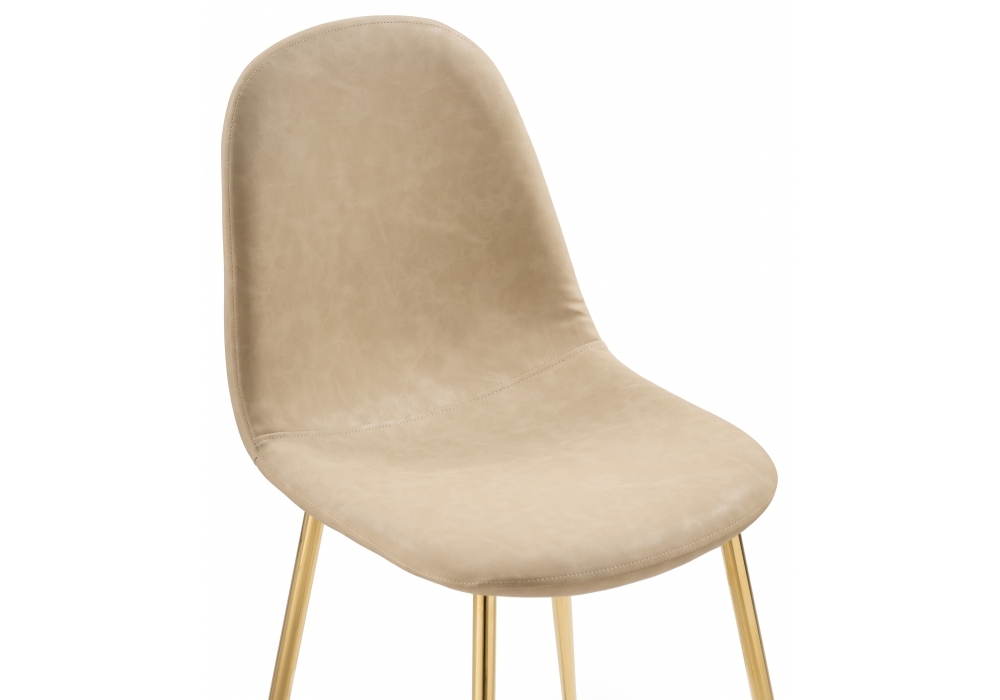 Стул Woodville Lilu 1 yellow / gold 15372