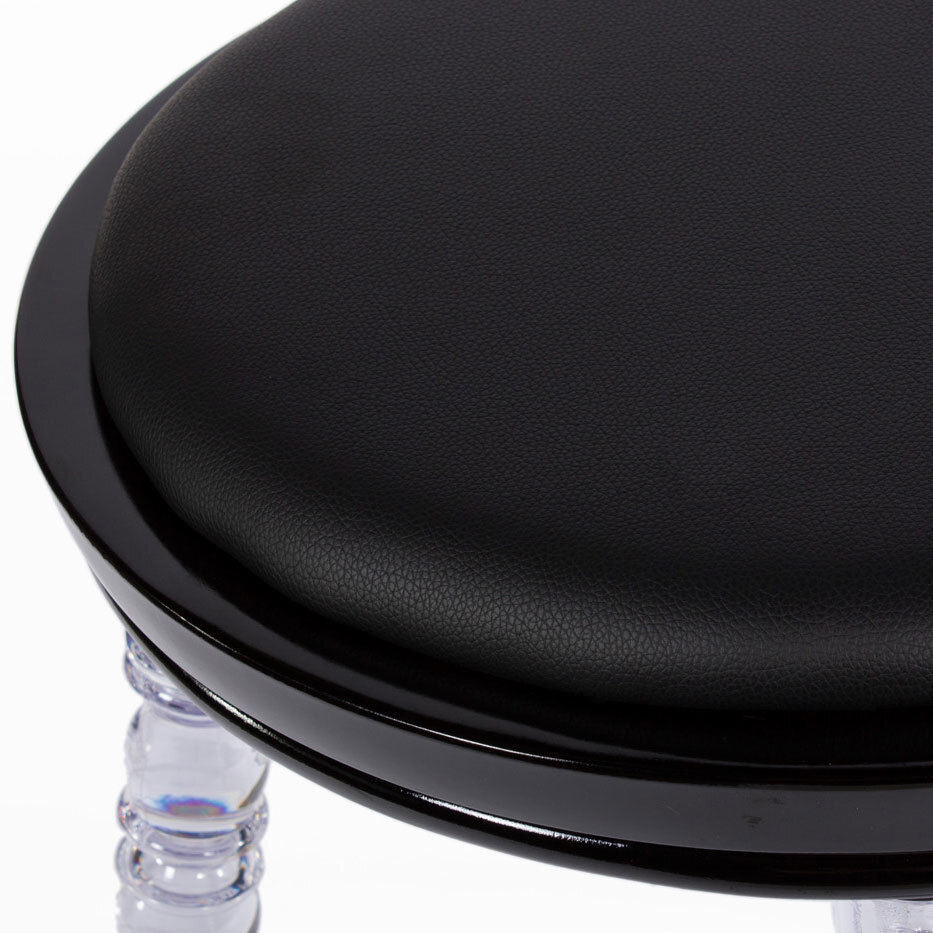 Стул Babel чёрный с прозрачными ножками Bradex Home FR 0057