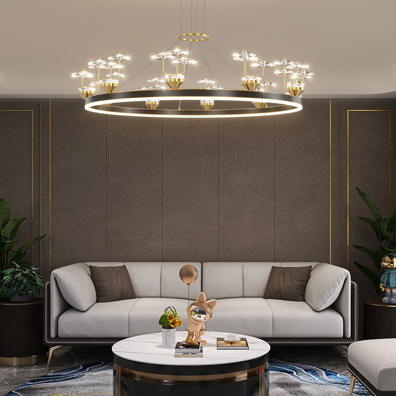 Подвесная люстра DOVRA D120 Black by ImperiumLoft