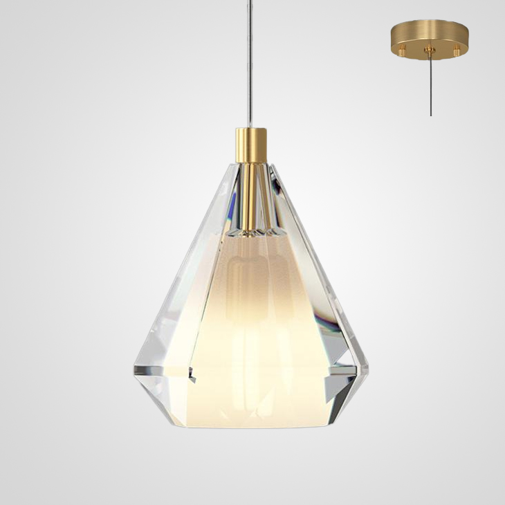 Подвесной светильник SOLDIS brass by ImperiumLoft