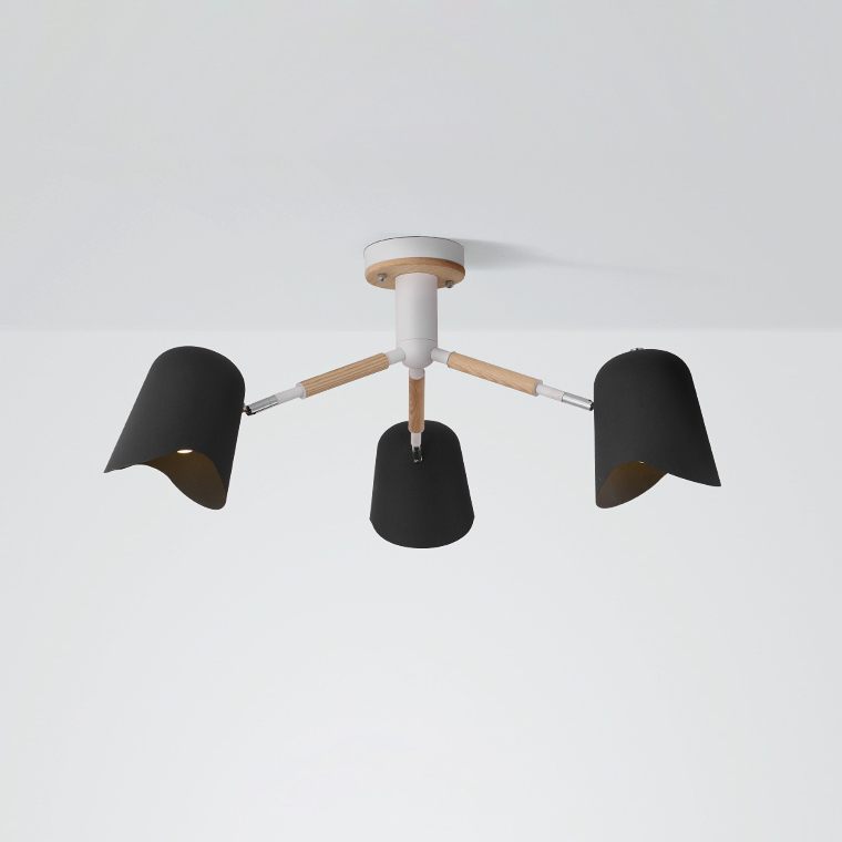 Люстра на штанге NOTCH D70 Black by ImperiumLoft