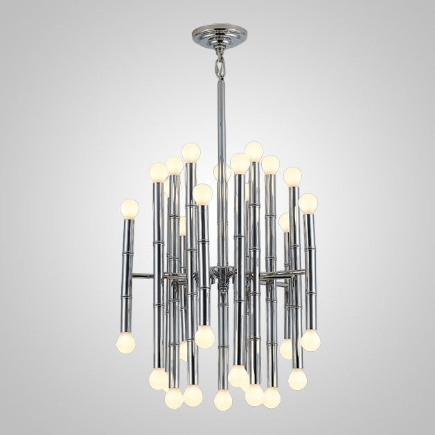 Подвесная рядная люстра CONSTA L30 Chrome by ImperiumLoft