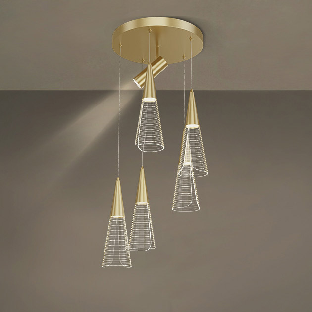 Подвесной светильник MANDORA B L5 Brass by ImperiumLoft