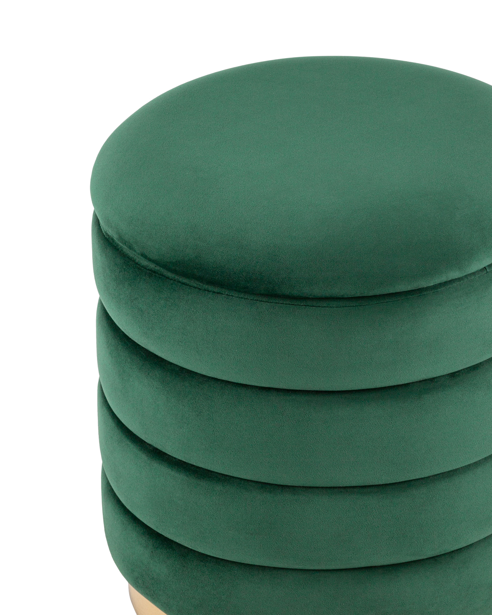 Пуф Франсис с ящиком велюр зелёный Stool Group