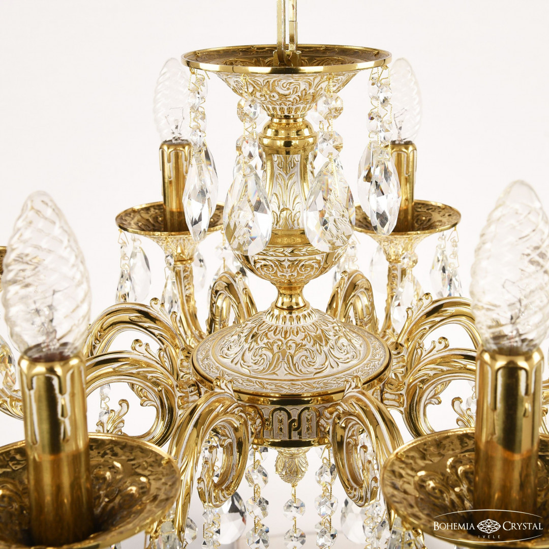 Люстра бронзовая с хрусталём 71201/8/175 B GW