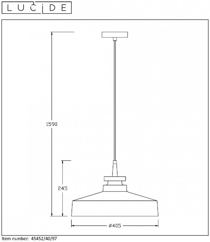 Подвесной светильник LUCIDE 45452/40/97
