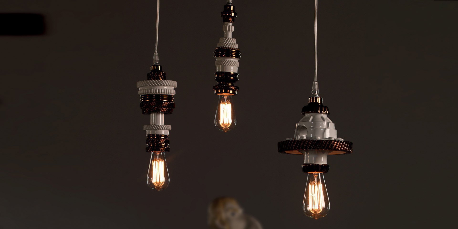 Подвесной светильник Karman Mek white/bronze SE107 3R INT