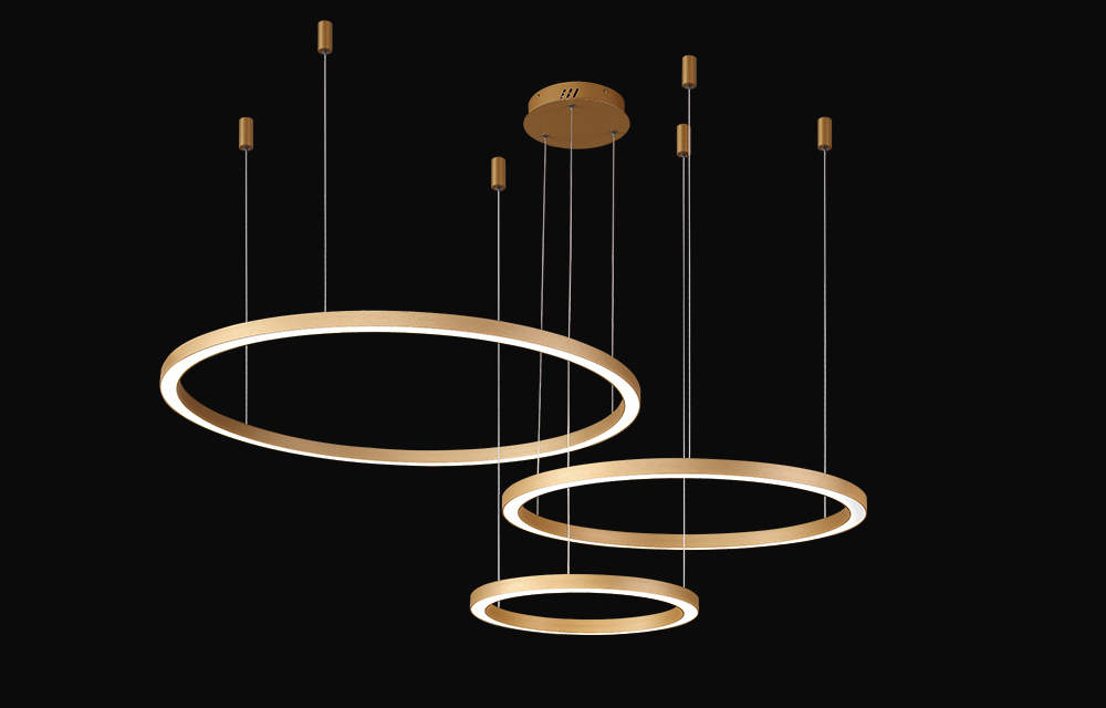 Люстра Crystal Lux FORTUNA SP158W LED D400+600+800 GOLD