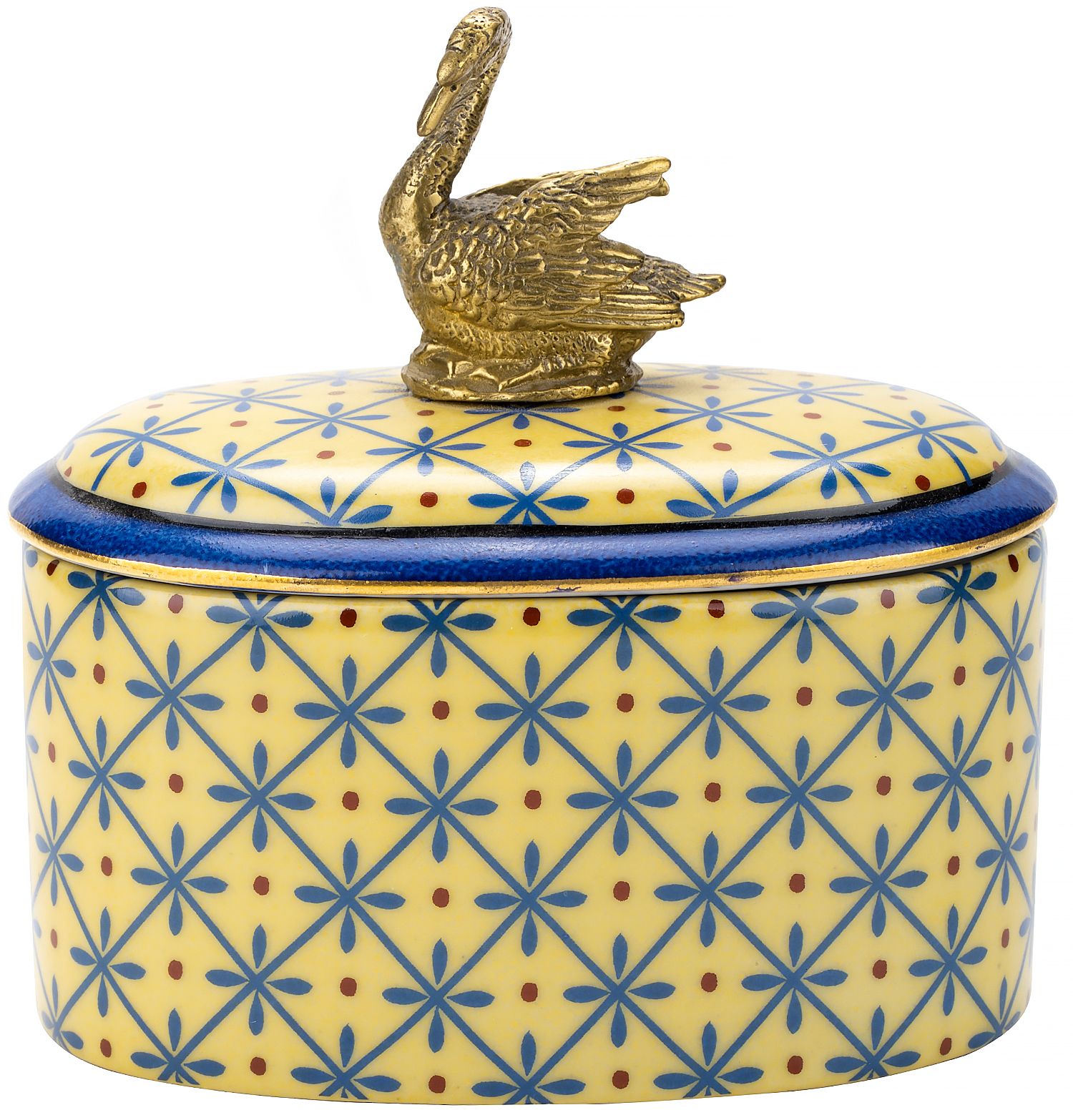 Шкатулка с лебедем Glasar B788/1/HY2204