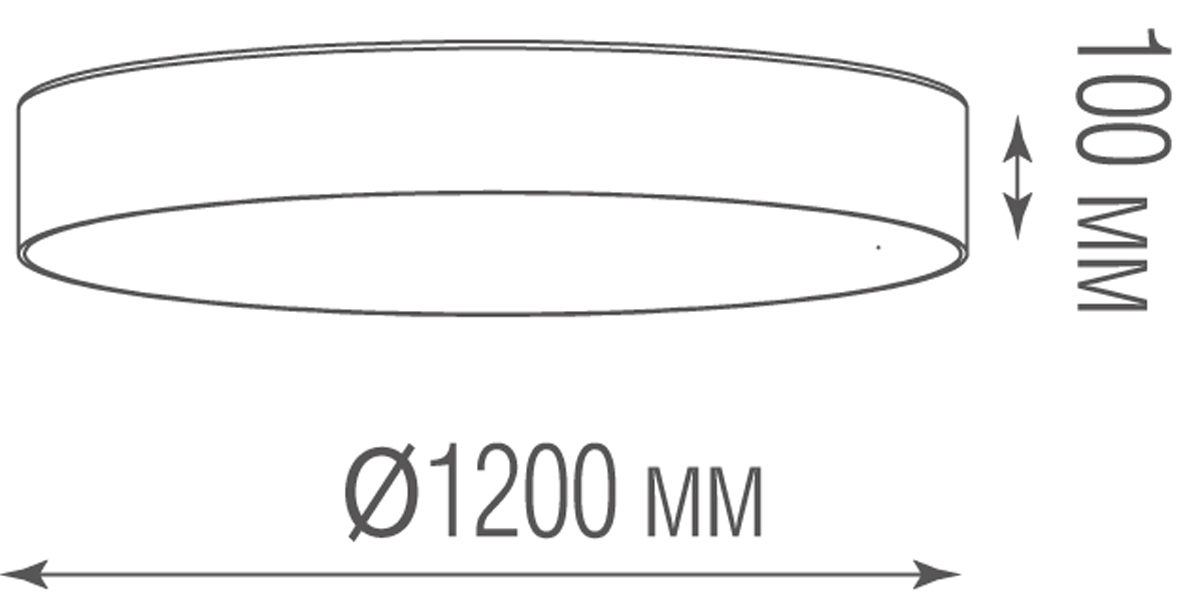 Накладной светодиодный светильник Donolux C111052/1 D1200