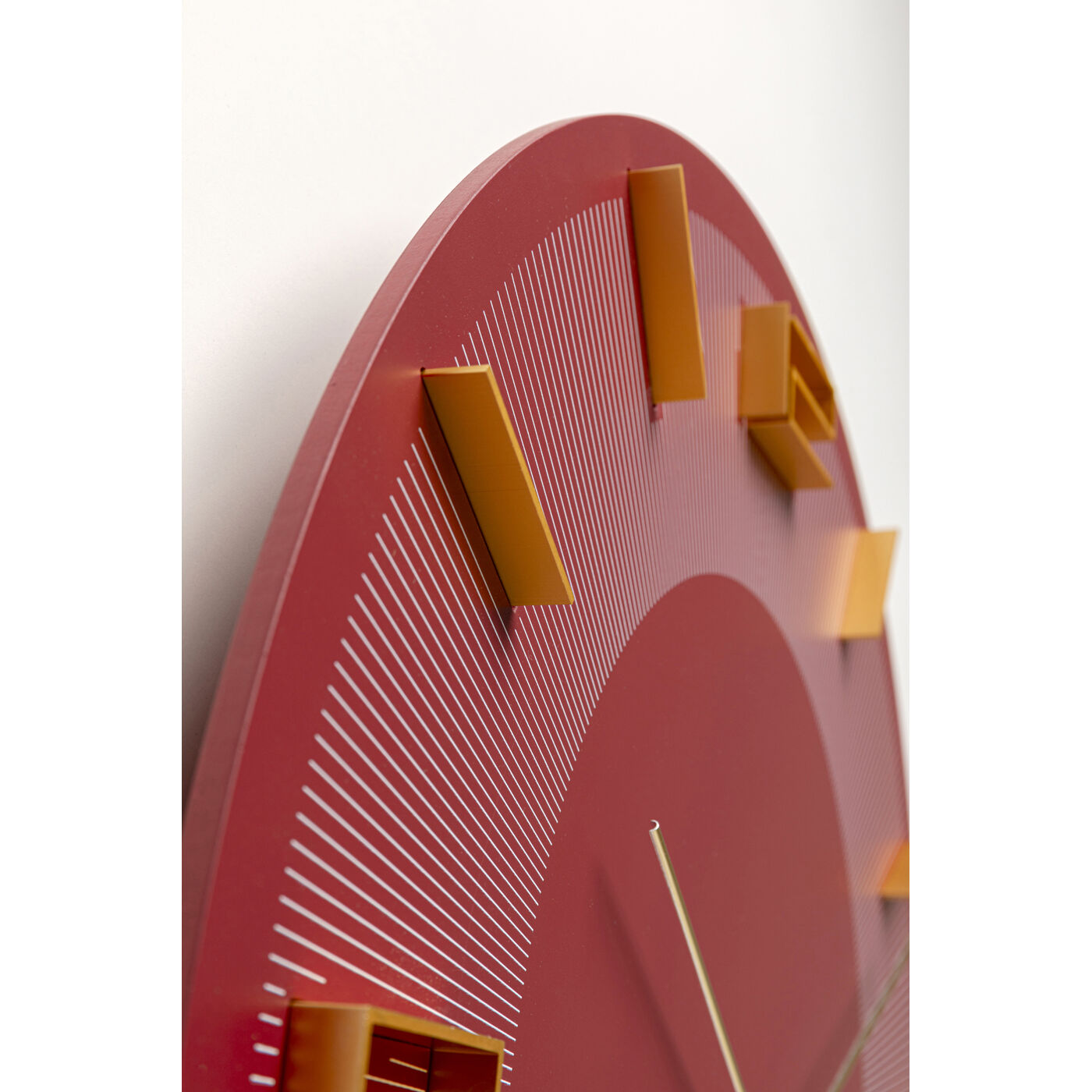 Часы настенные Leonardo Red/Gold Ø49cm KARE 58137