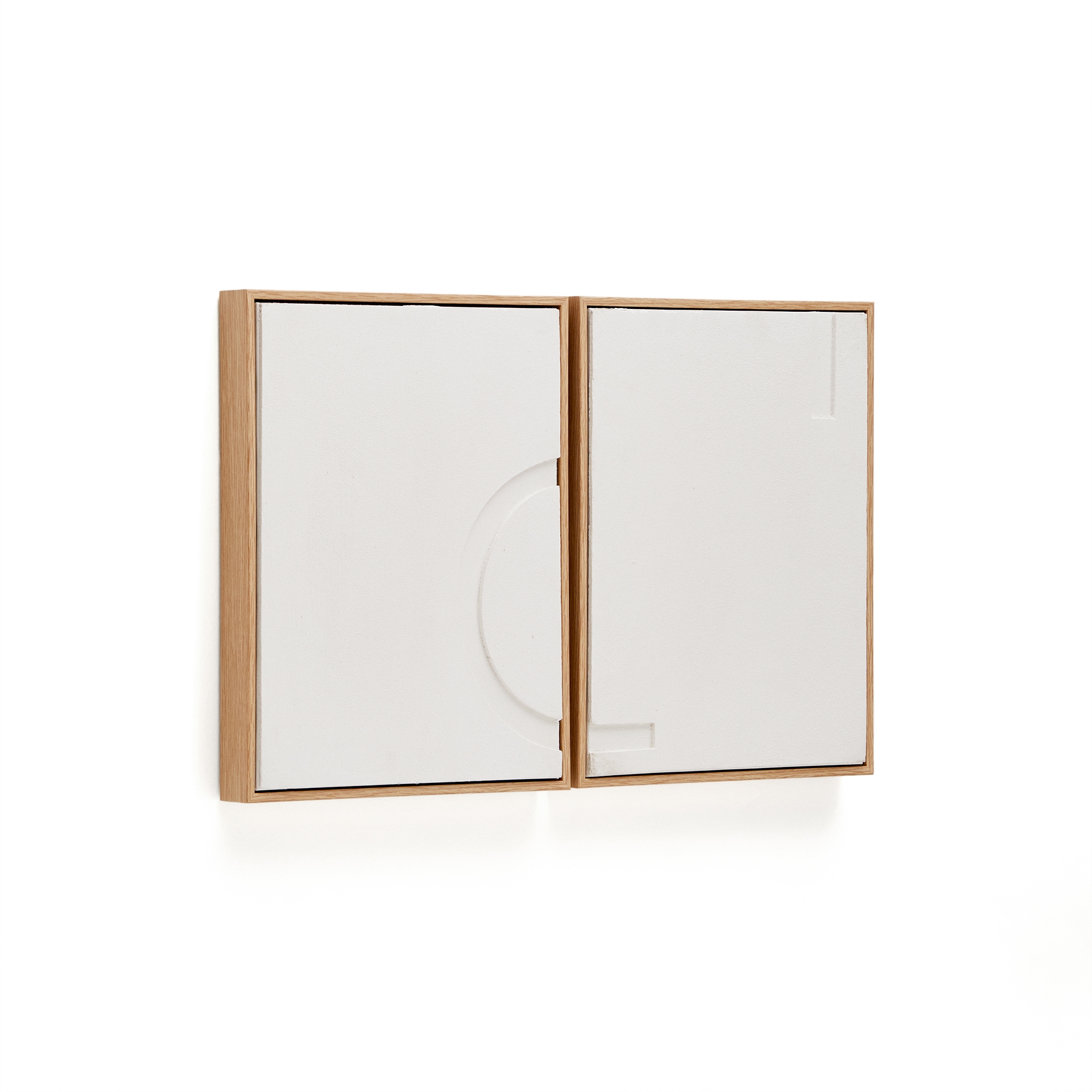 Sefri Набор из 2-х картин с рельефами белого цвета La Forma (ex Julia Grup)