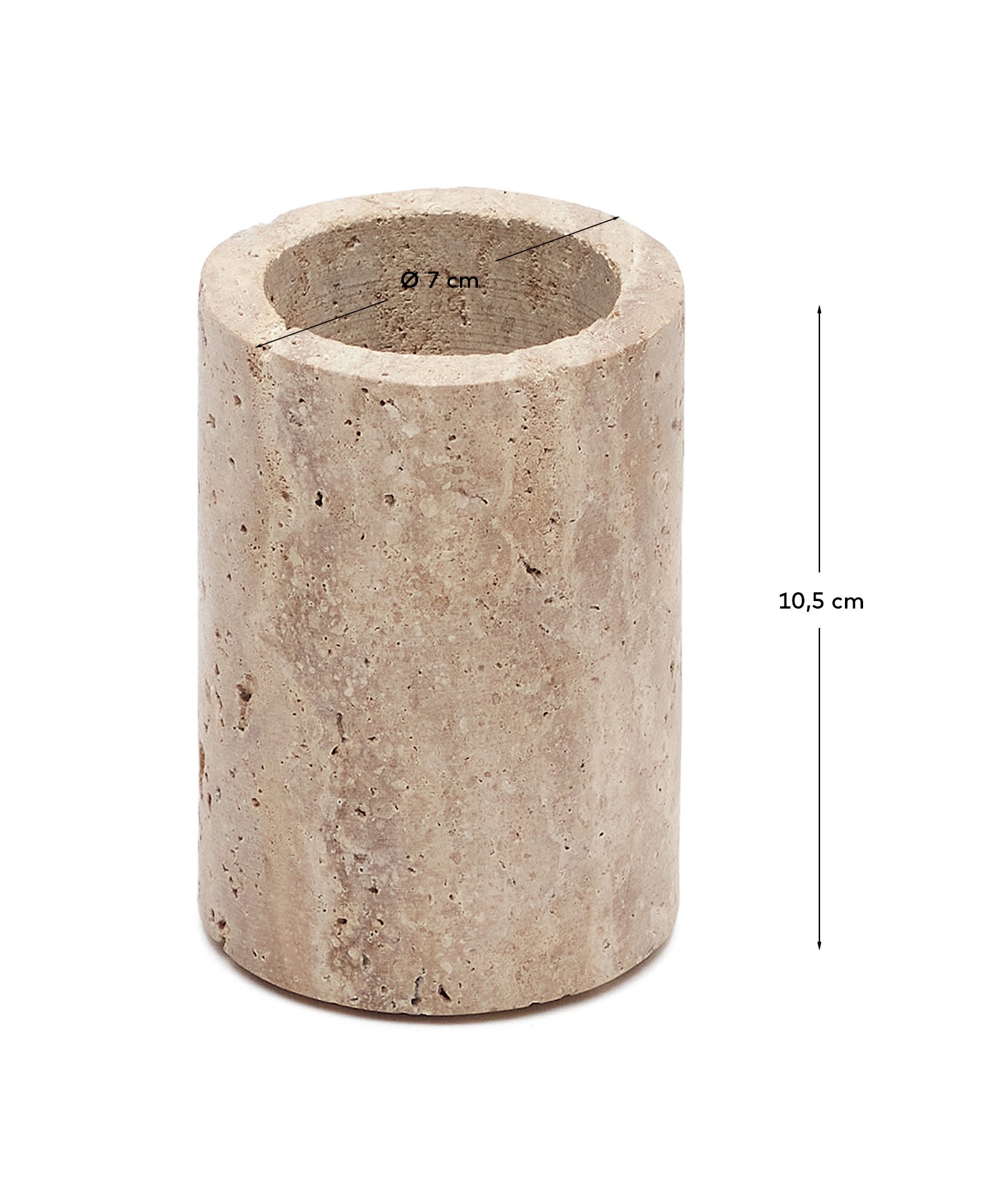 Macre Подставка для зубных щеток из бежевого травертина La Forma (ex Julia Grup)