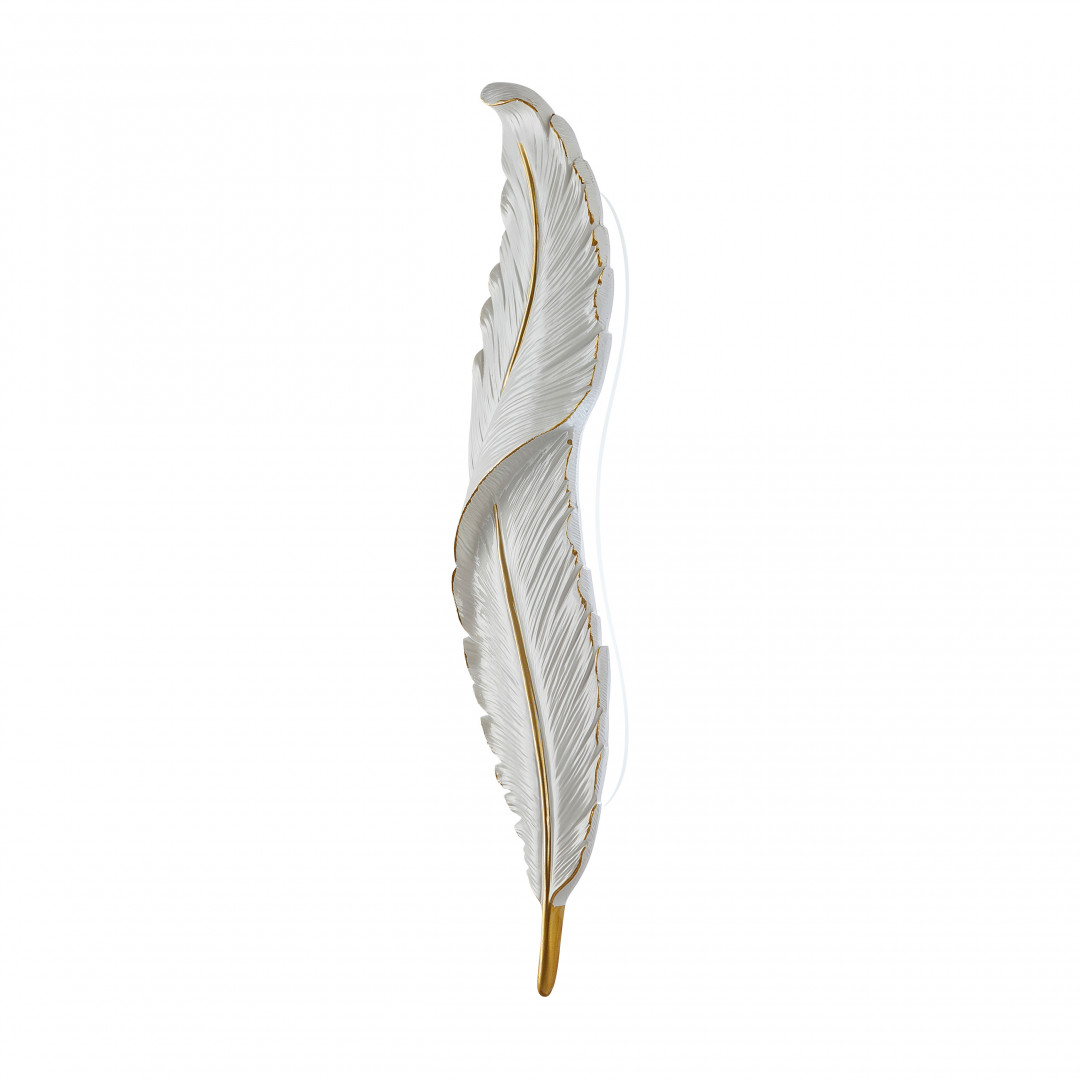 Настенный светодиодный светильник в виде пера птицы 269101/D180/H880/27W/3-6K Wh Arte Milano