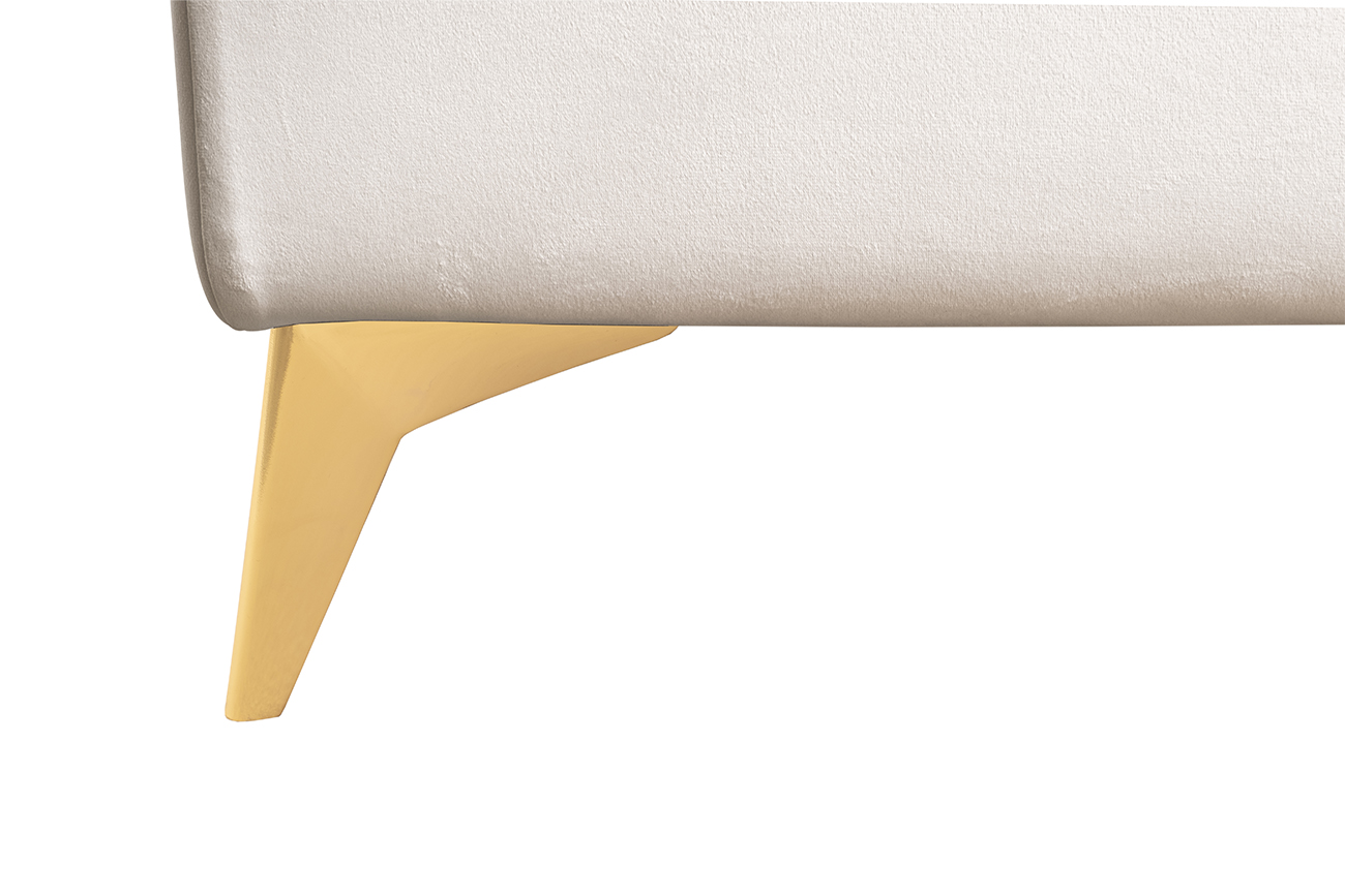 Кровать Siena без мех.велюр кремовый Colt1008 199*222*116 Garda Decor Siena-160-Colt1008-CREAM