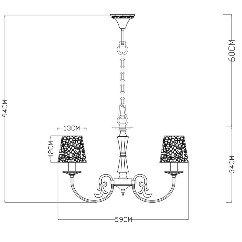 Подвесная люстра Arte Lamp A5468LM-5WG