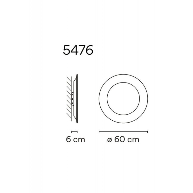 НАСТЕННЫЙ СВЕТИЛЬНИК  VIBIA Puck Wall Art 5476