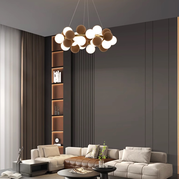 Кольцевые люстры и светильники LATTE D100 Black by ImperiumLoft
