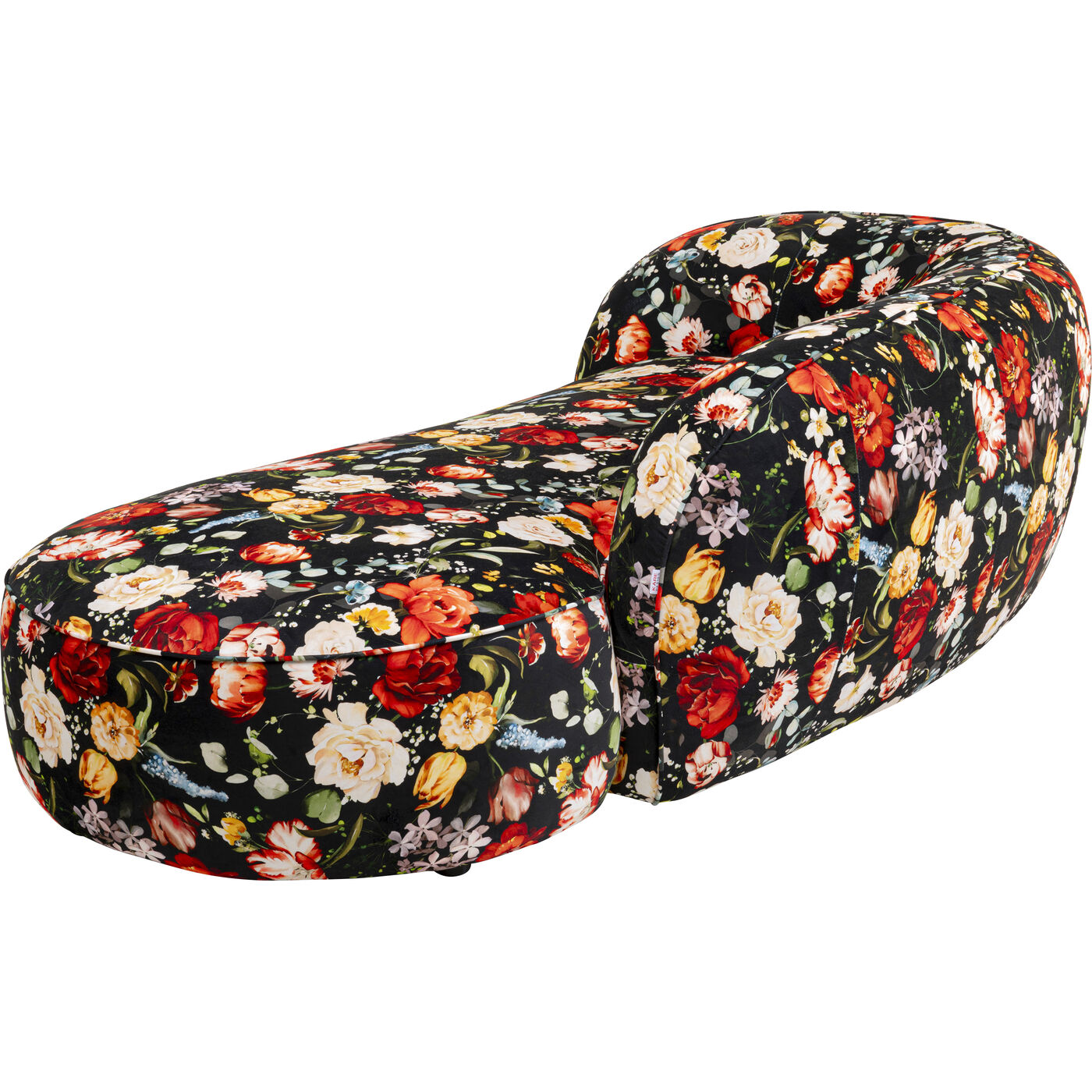 Диван Wonder Flowers Schwarz 250cm KARE 71391