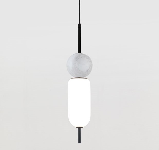 Подвес Anet черный металл - белый мрамор Aromas del Campo