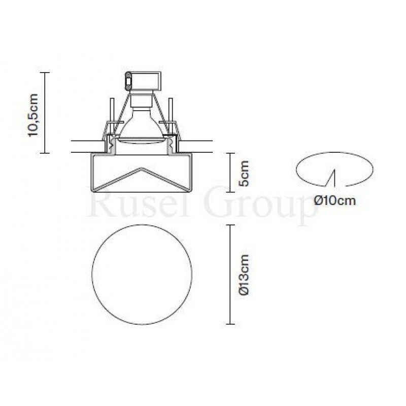Встраиваемый светильник Fabbian FARETTI D27 F85 00