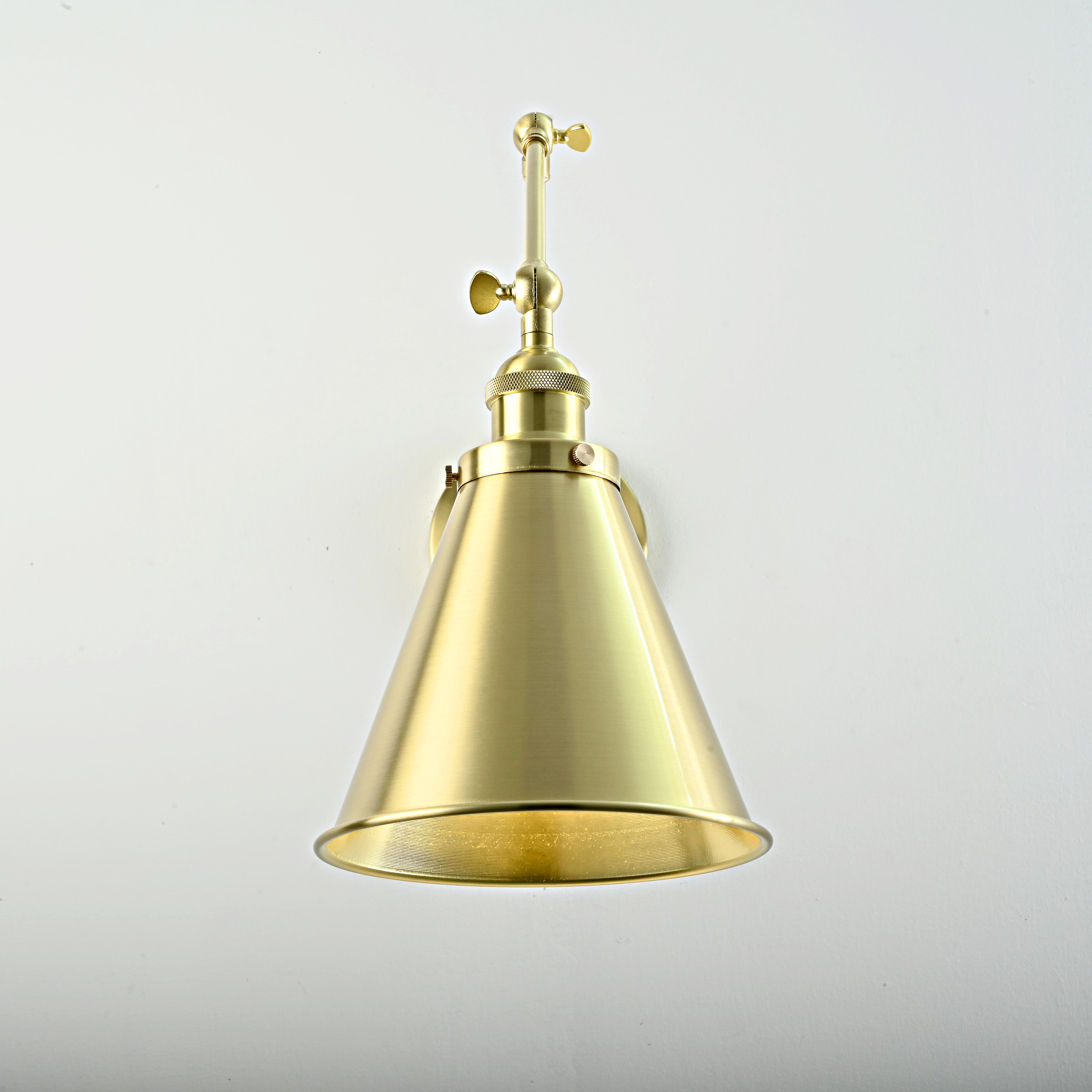 Бра Gloce Cone Shade Loft Industrial Metal Tall Gold By Imperiumloft