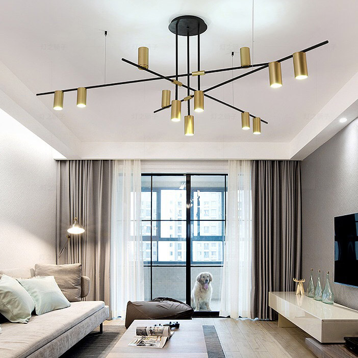 Потолочная люстра CASA N L12 Black by ImperiumLoft