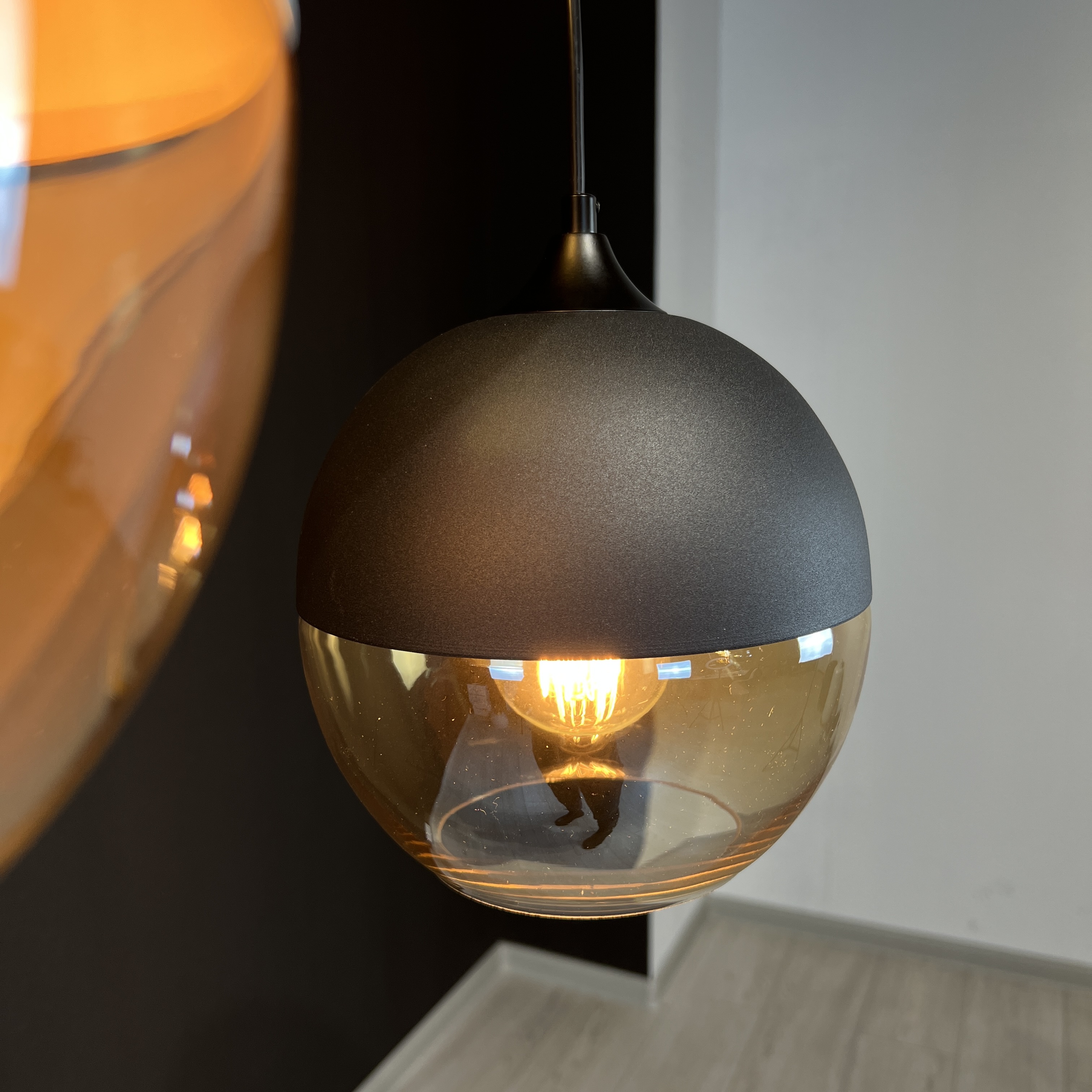 Подвесной Светильник Nord C D20 Black/Amber By Imperiumloft