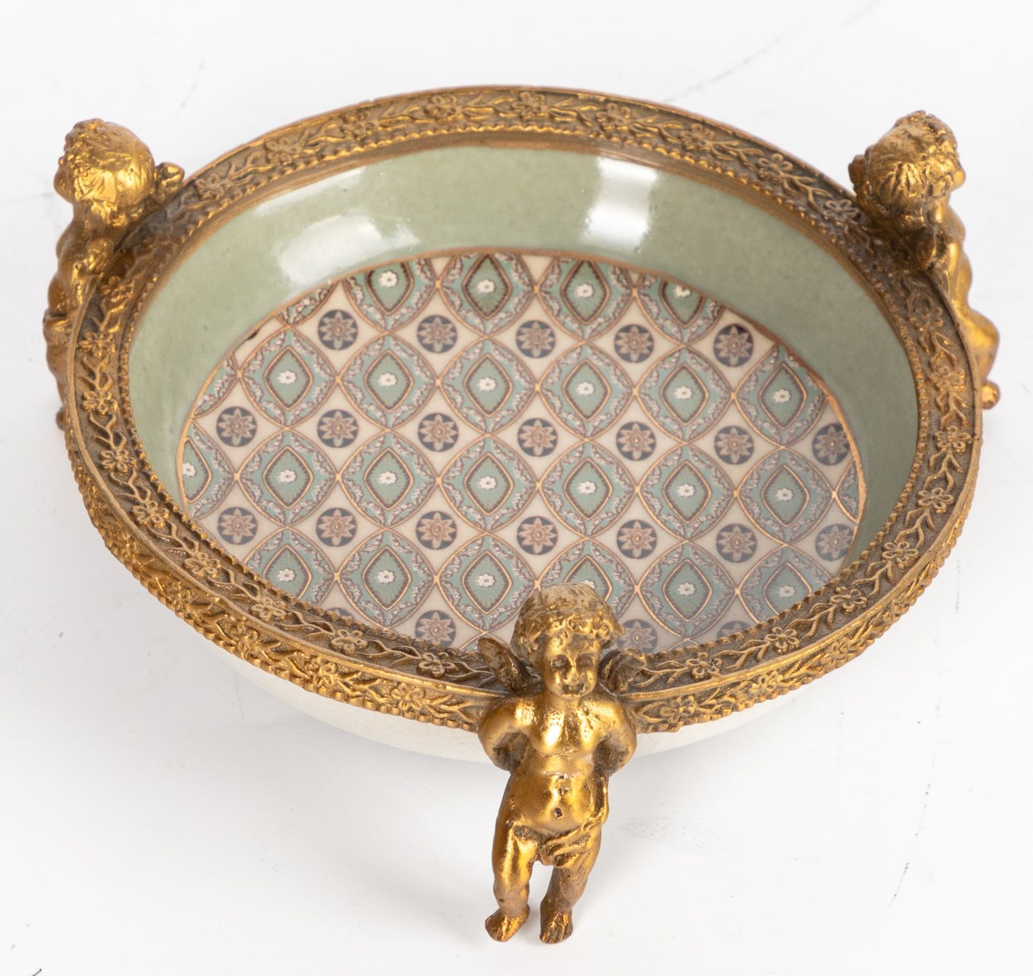 Блюдо на ангелах Glasar 31G0044/C559C/X3497E