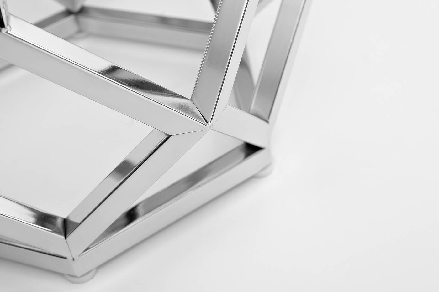 Столик журнальный с мраморной столешницей/серебро Garda Decor 2KF111037-S