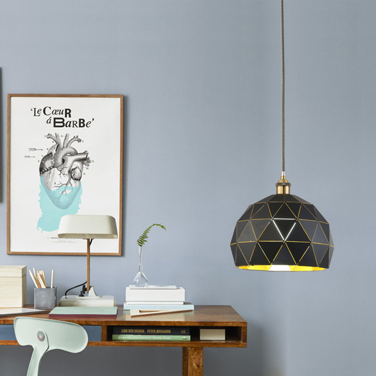 Подвесной светильник MELON D30 White/Black by ImperiumLoft