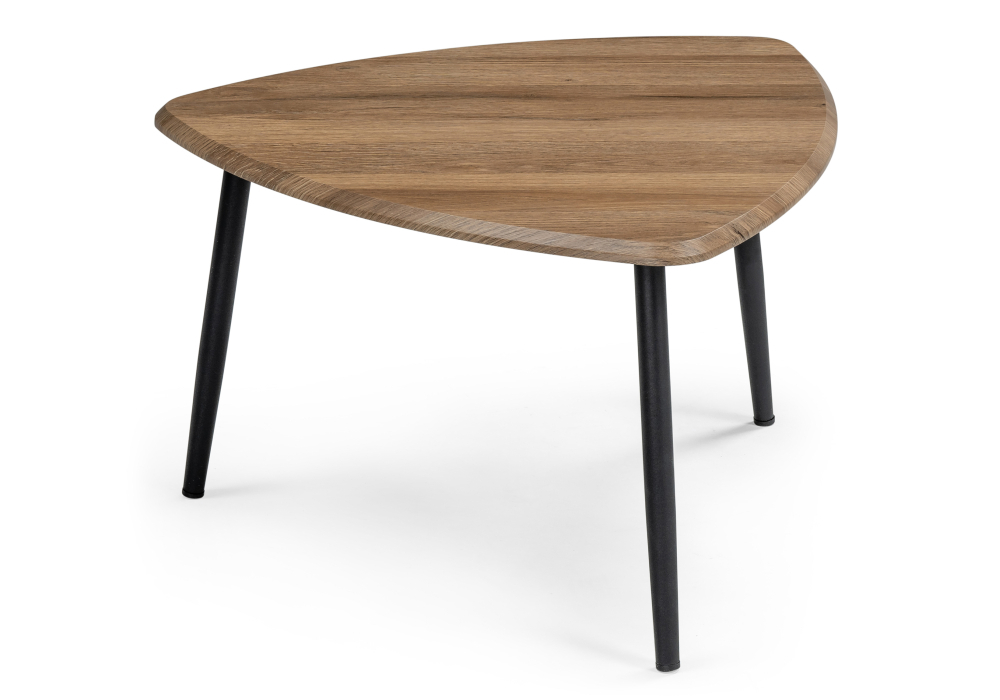 Журнальный стол Woodville Лойс мрамор белый / дуб вотан 516570